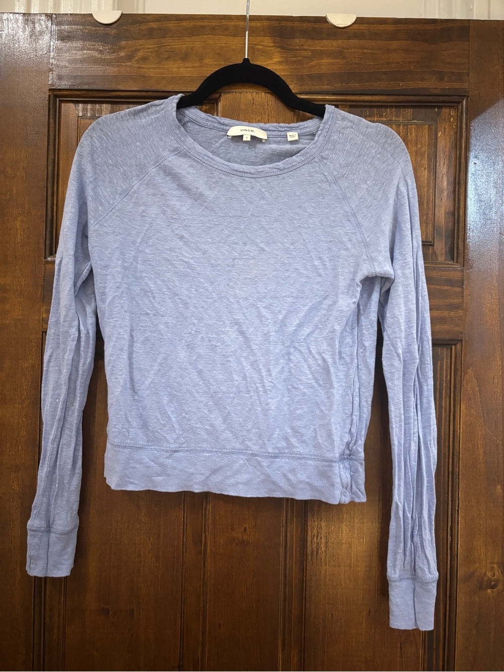 Vince Light Lavender Long-Sleeve Crewneck Sweatshirt